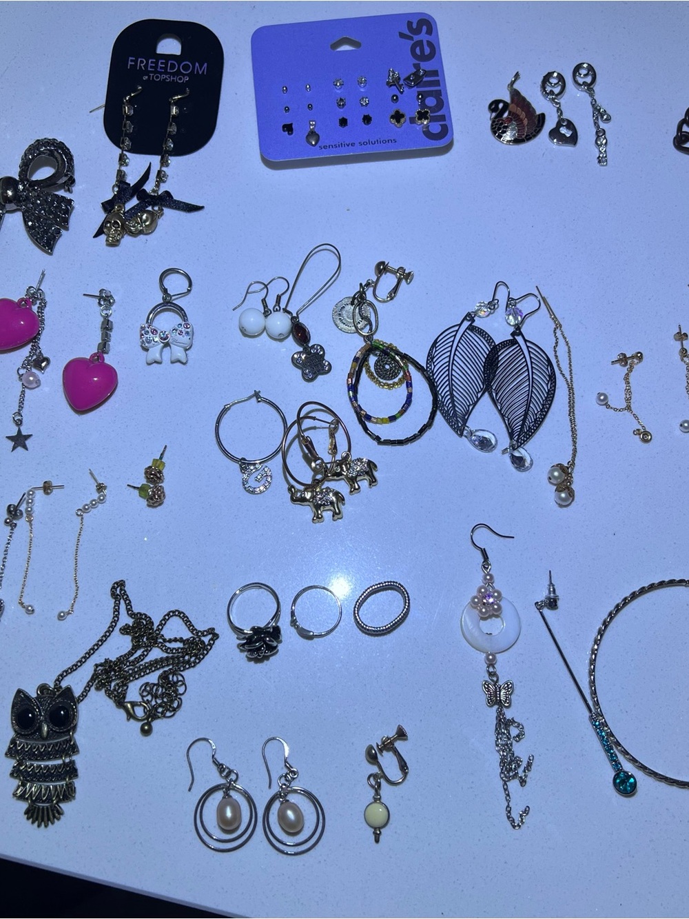 Jewelry (ring/ear ring/necklace) everything $30